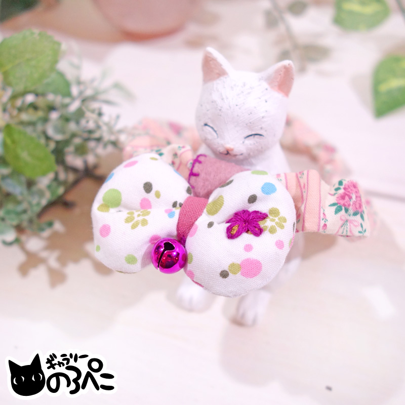 ピンクローズ、短毛シュシュ、わんちゃん猫ちゃん用 ピンクローズ、幅広シュシュ、わんちゃん猫ちゃん用 短毛